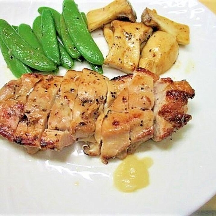 鶏もも肉の塩麴ソテー(レモンペースト添え)